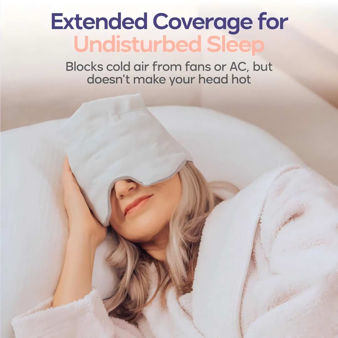 Ultra Comfort Weighted Sleep Mask 360° Light Blocking Eye Cover for Better Night Sleep & Travel
